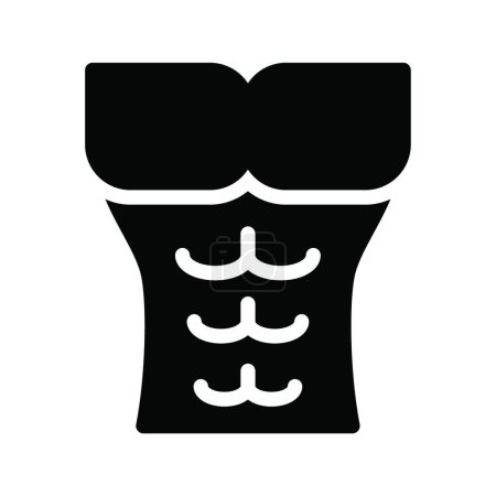 Ilustración de "fitness "icono plano, ilustración vectorial - Imagen libre de derechos