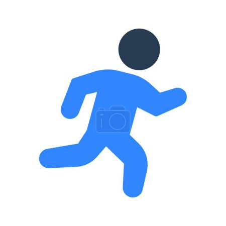Téléchargez les illustrations : Illustration vectorielle d'icône de marathon - en licence libre de droit