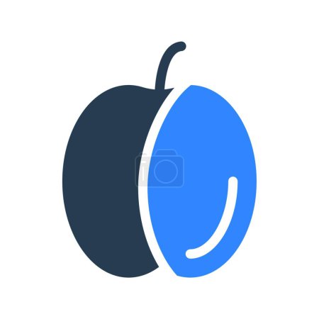 Téléchargez les illustrations : "fruit "icône, illustration vectorielle - en licence libre de droit