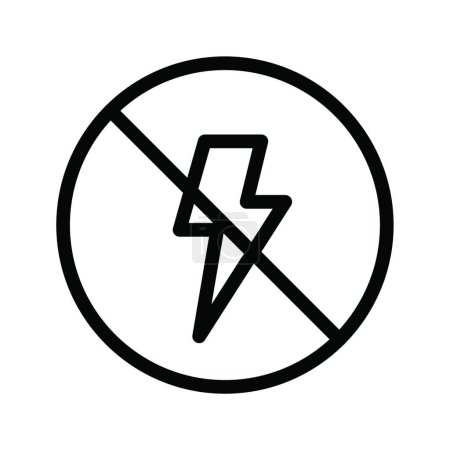 Illustration for "flash " icon, vector illustration - Royalty Free Image