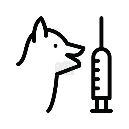 Téléchargez les illustrations : Illustration vectorielle de bit de chien - en licence libre de droit