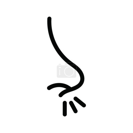 Ilustración de "alergia "icono plano, ilustración vectorial - Imagen libre de derechos