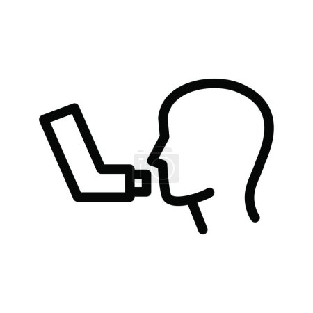 Téléchargez les illustrations : "souffle "icône plate, illustration vectorielle - en licence libre de droit
