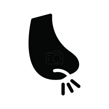 Ilustración de "alergia "icono plano, ilustración vectorial - Imagen libre de derechos
