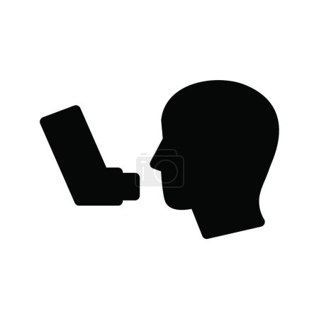Téléchargez les illustrations : "souffle "illustration vectorielle icône web - en licence libre de droit