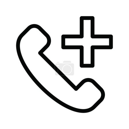 Ilustración de Icono del teléfono, ilustración vectorial - Imagen libre de derechos