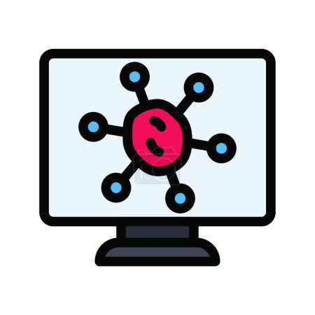 Illustration for Germs icon, vector illustration - Royalty Free Image