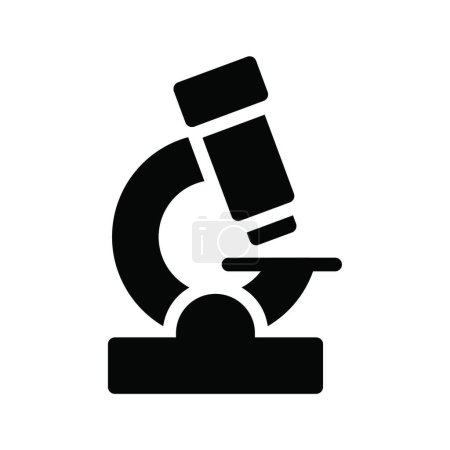Téléchargez les illustrations : Illustration vectorielle d'icône de microscope - en licence libre de droit