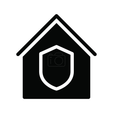 Ilustración de "seguridad "icono plano, ilustración vectorial - Imagen libre de derechos