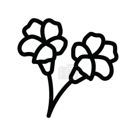 Ilustración de "flor "icono plano, ilustración vectorial - Imagen libre de derechos