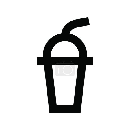 Illustration for "straw " flat icon, vector illustration - Royalty Free Image