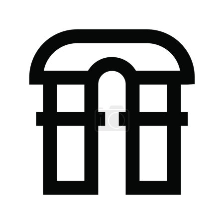 Ilustración de "puerta "icono web vector ilustración - Imagen libre de derechos