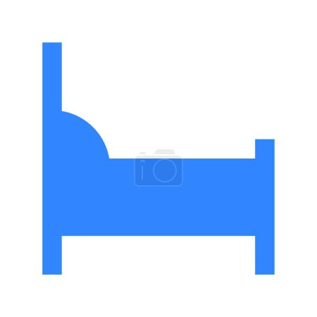 Illustration for Bed  web icon vector illustration - Royalty Free Image