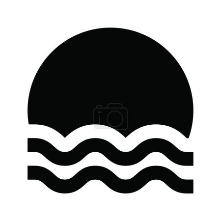 Illustration for Beach  icon, vector illustration - Royalty Free Image