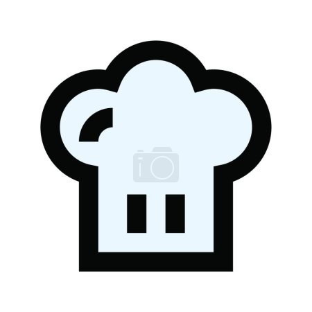 Téléchargez les illustrations : "cuisinier "icône plate, illustration vectorielle - en licence libre de droit