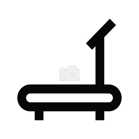 Illustration for Treadmill icon, vector illustration simple design - Royalty Free Image