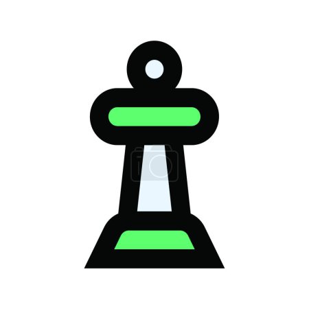 Ilustración de Icono de ajedrez vector ilustración - Imagen libre de derechos