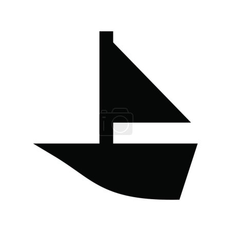 Illustration for Ship icon vector illustration - Royalty Free Image