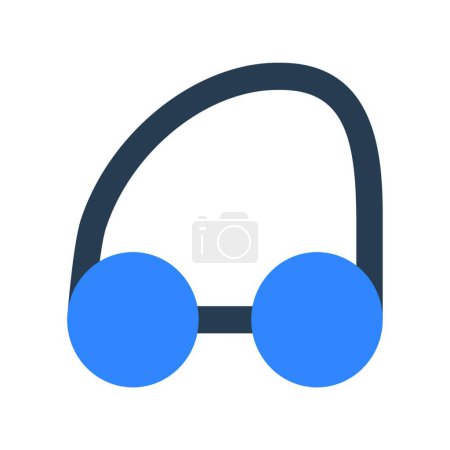 Illustration for "diving goggles", simple vector illustration - Royalty Free Image