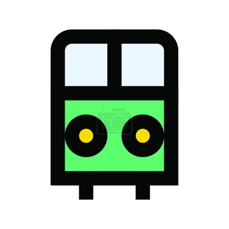 Illustration for "tram", simple vector illustration - Royalty Free Image