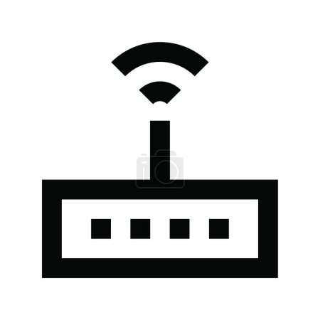 Ilustración de Icono del router, ilustración vectorial - Imagen libre de derechos
