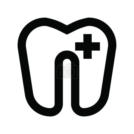 Illustration for "dental care "  web icon vector illustration - Royalty Free Image