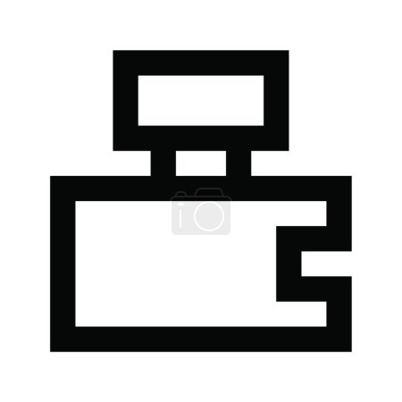 Ilustración de Lcd icono web vector ilustración - Imagen libre de derechos
