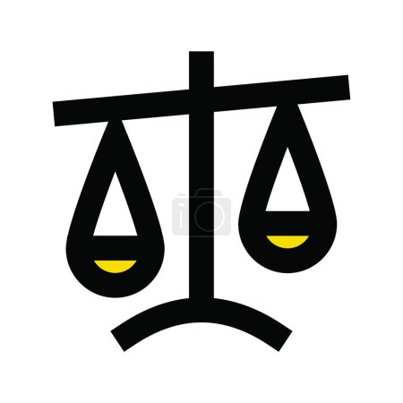 Téléchargez les illustrations : "balance ", illustration vectorielle simple - en licence libre de droit