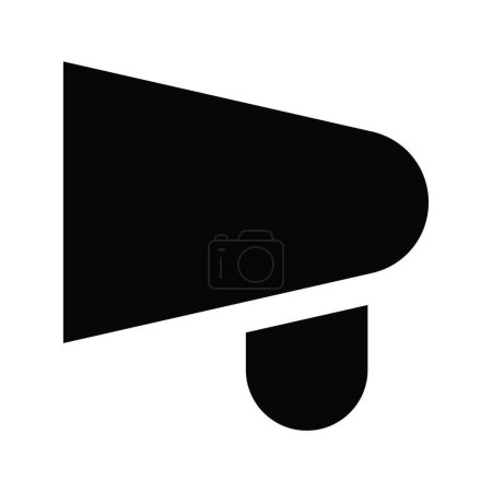 Ilustración de Icono de megáfono, ilustración vectorial - Imagen libre de derechos
