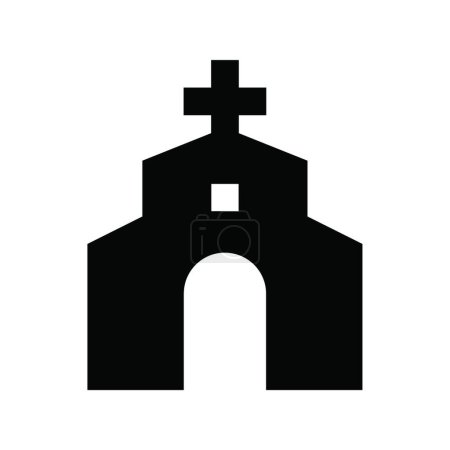 Ilustración de "iglesia católica "web icono vector ilustración - Imagen libre de derechos