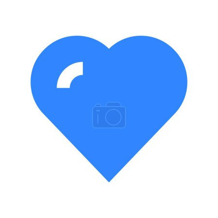 Ilustración de Icono de amor simple, ilustración vectorial - Imagen libre de derechos