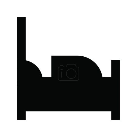 Illustration for Hotel icon, illustration for web design - Royalty Free Image