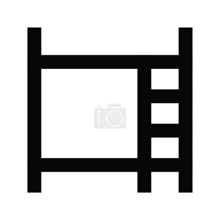 Ilustración de "cama "icono web vector ilustración - Imagen libre de derechos