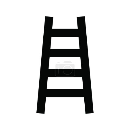 Ilustración de Icono de escalera, ilustración vectorial - Imagen libre de derechos