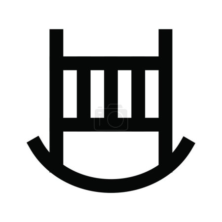 Ilustración de "cochecito "icono, ilustración vectorial - Imagen libre de derechos