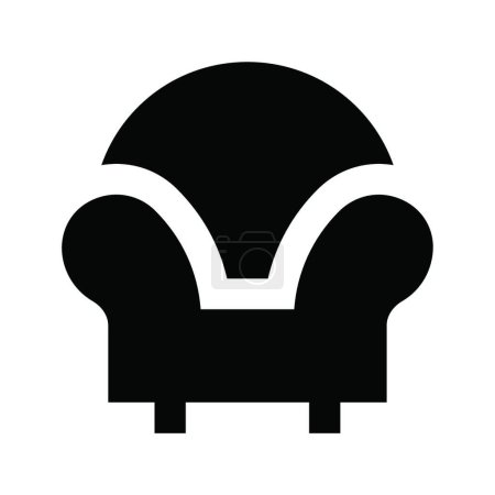 Ilustración de Sofá icono, ilustración vectorial - Imagen libre de derechos
