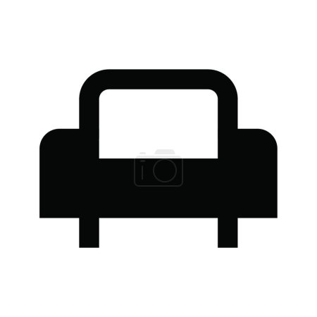Illustration for Sofa icon, vector illustration - Royalty Free Image