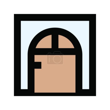 Illustration for "close " icon, vector illustration - Royalty Free Image