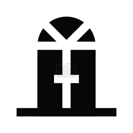Ilustración de "puerta "icono, ilustración vectorial - Imagen libre de derechos