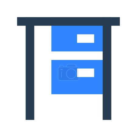 Ilustración de "escritorio "icono, ilustración vectorial - Imagen libre de derechos