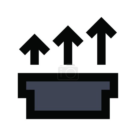 Ilustración de "aumentar "icono, ilustración vectorial - Imagen libre de derechos