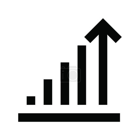 Illustration for "increase " icon, vector illustration - Royalty Free Image