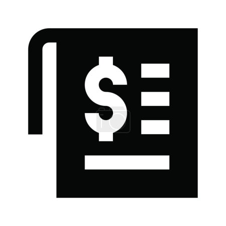 Ilustración de "factura "icono web vector ilustración - Imagen libre de derechos