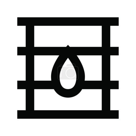 Ilustración de "gasolina "icono, ilustración vectorial - Imagen libre de derechos