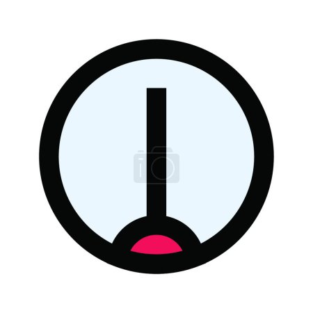 Illustration for "meter " icon, vector illustration - Royalty Free Image