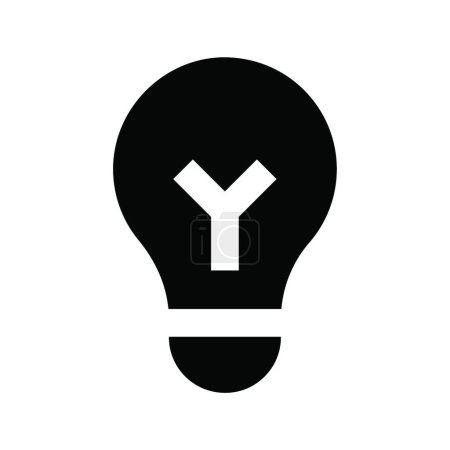 Illustration for Lightbulb icon, vector illustration - Royalty Free Image