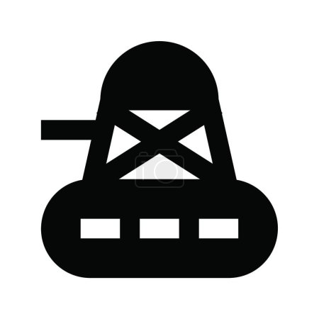 Ilustración de "militar "icono, ilustración vectorial - Imagen libre de derechos