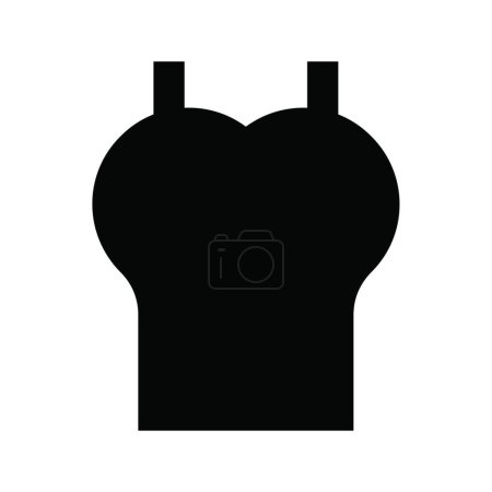 Ilustración de "icono de prendas de vestir, ilustración vectorial - Imagen libre de derechos