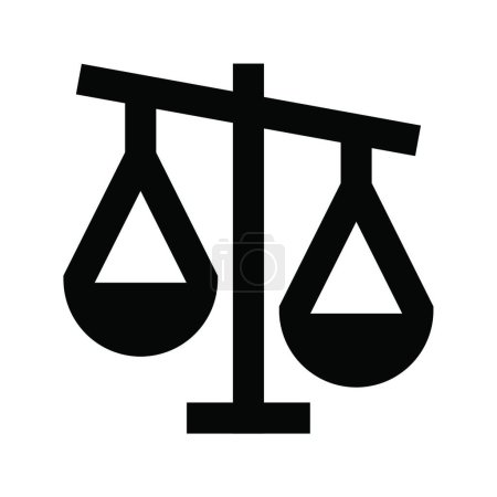 Téléchargez les illustrations : "balance "icône, illustration vectorielle - en licence libre de droit