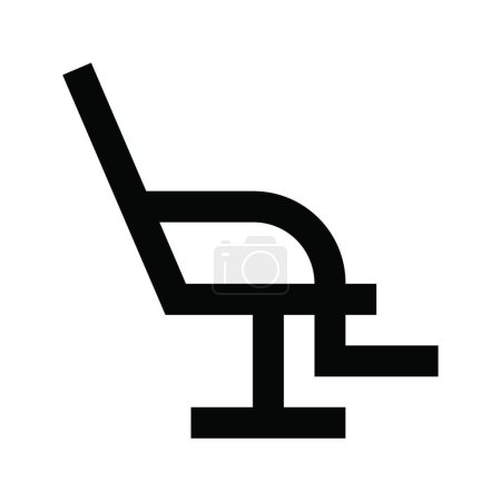 Ilustración de Icono de silla, ilustración vectorial - Imagen libre de derechos